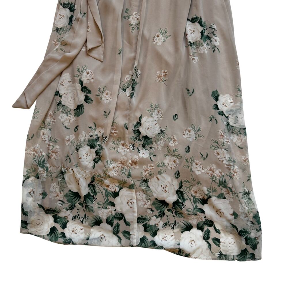 Show Me Your Mumu Audrey Maxi Dress Medium Bouquet Toss Floral Wrap Boho Garden - Picture 8 of 16
